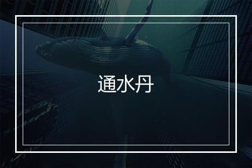 通水丹