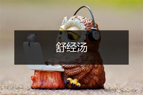 舒经汤