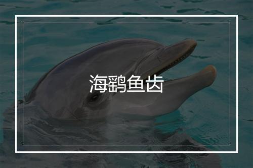 海鹞鱼齿