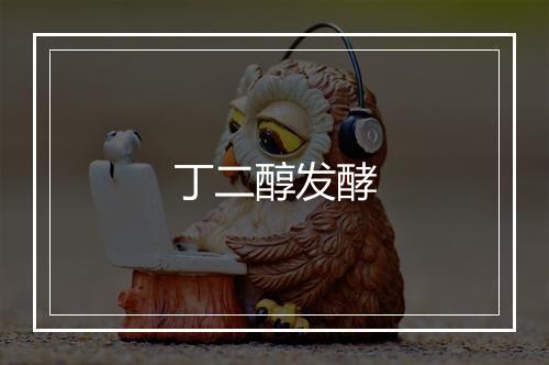 丁二醇发酵