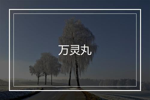 万灵丸