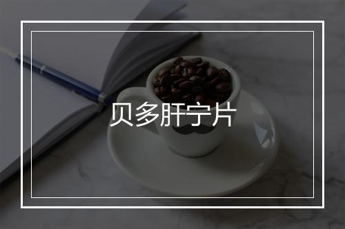 贝多肝宁片