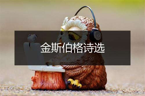 金斯伯格诗选