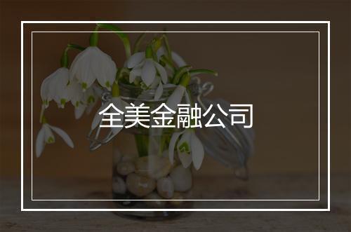 全美金融公司