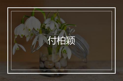 付柏颖