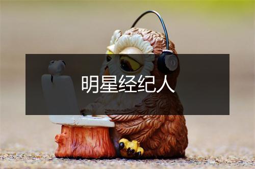 明星经纪人