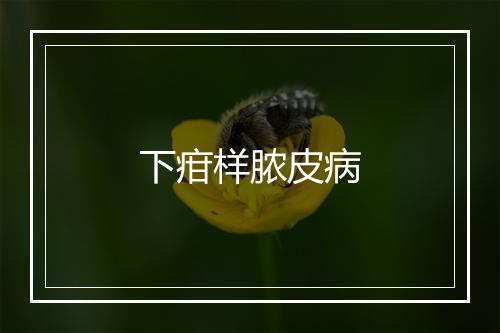 下疳样脓皮病