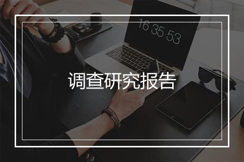 调查研究报告