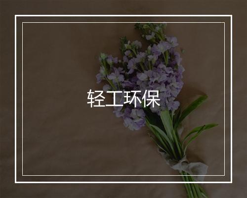 轻工环保