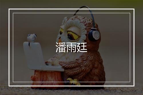 潘雨廷