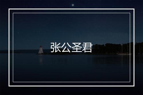 张公圣君