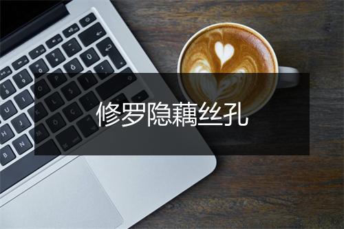 修罗隐藕丝孔