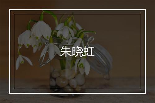 朱晓虹