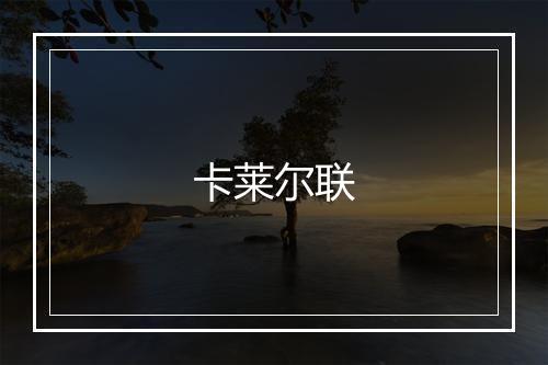 卡莱尔联