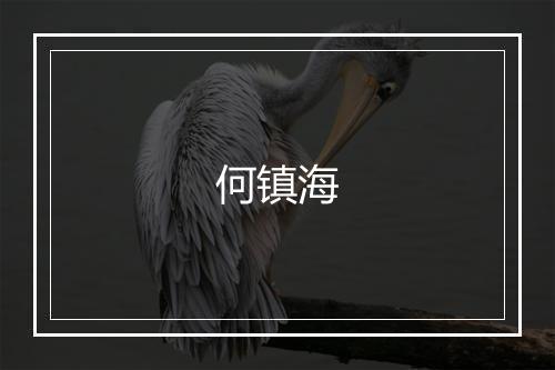 何镇海