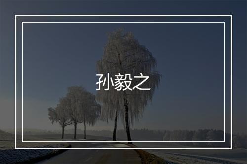 孙毅之