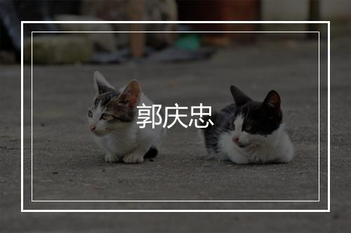 郭庆忠