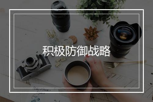 积极防御战略