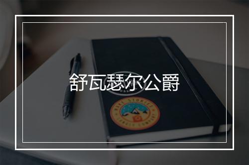 舒瓦瑟尔公爵