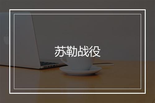 苏勒战役