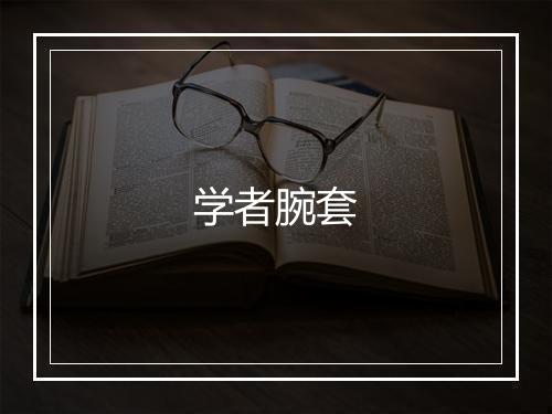 学者腕套