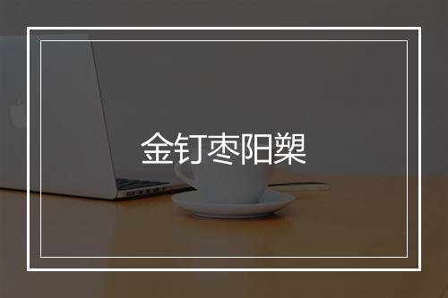 金钉枣阳槊