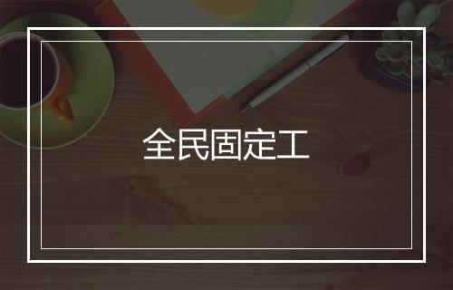 全民固定工