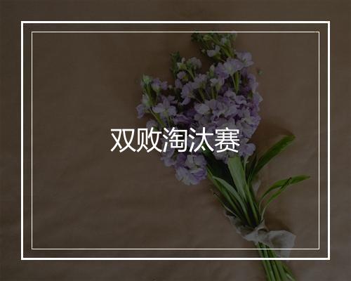 双败淘汰赛