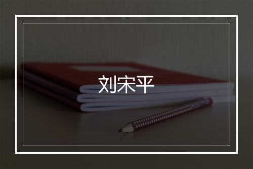 刘宋平