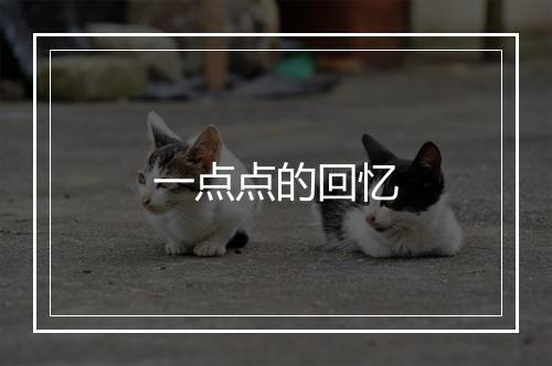 一点点的回忆