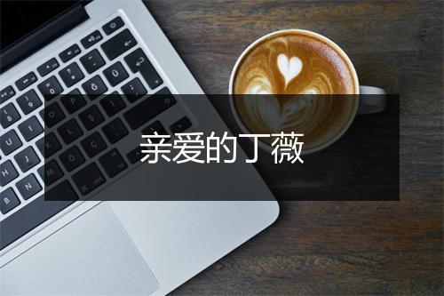 亲爱的丁薇