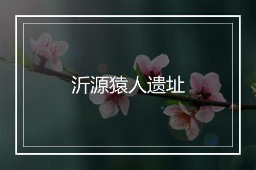 沂源猿人遗址