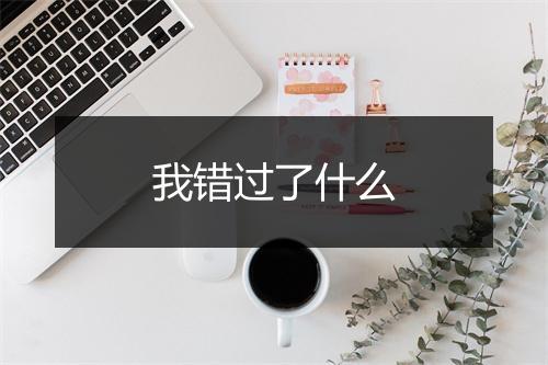 我错过了什么