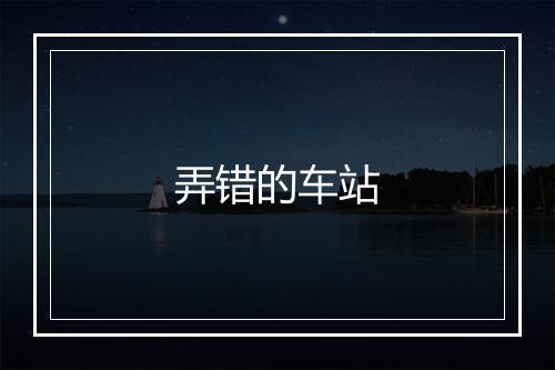 弄错的车站