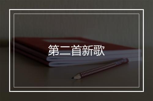 第二首新歌