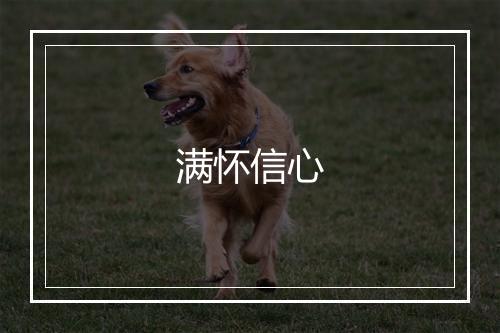 满怀信心