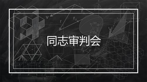 同志审判会