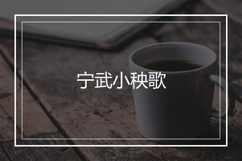 宁武小秧歌