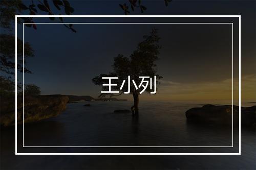 王小列