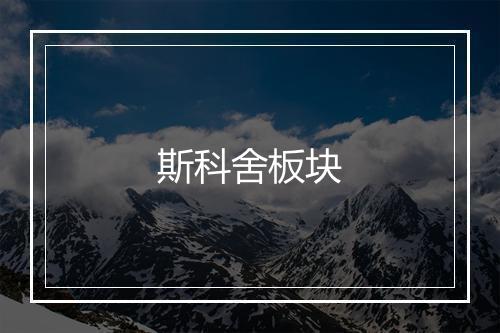 斯科舍板块