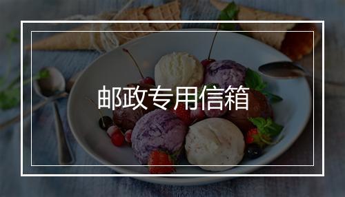 邮政专用信箱