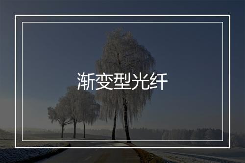 渐变型光纤