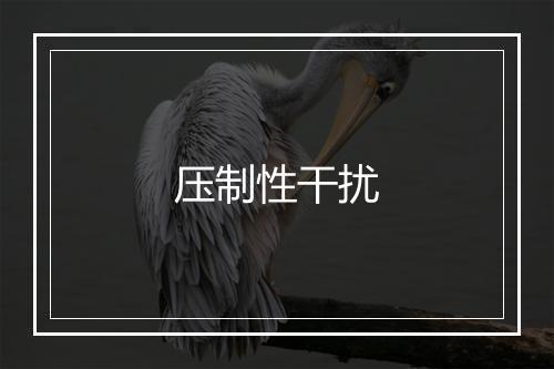 压制性干扰