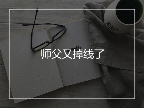 师父又掉线了