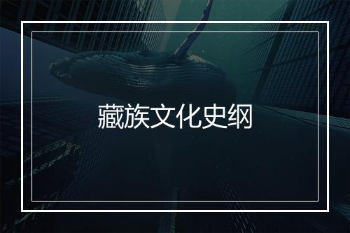 藏族文化史纲