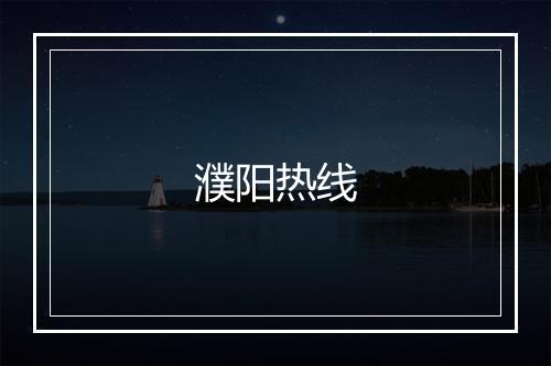 濮阳热线