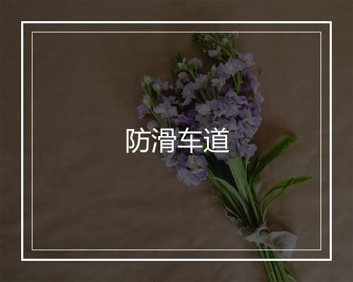 防滑车道