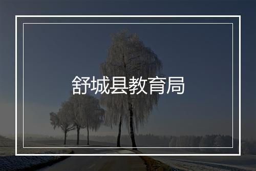 舒城县教育局