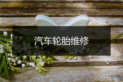 汽车轮胎维修