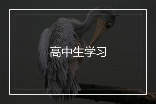 高中生学习